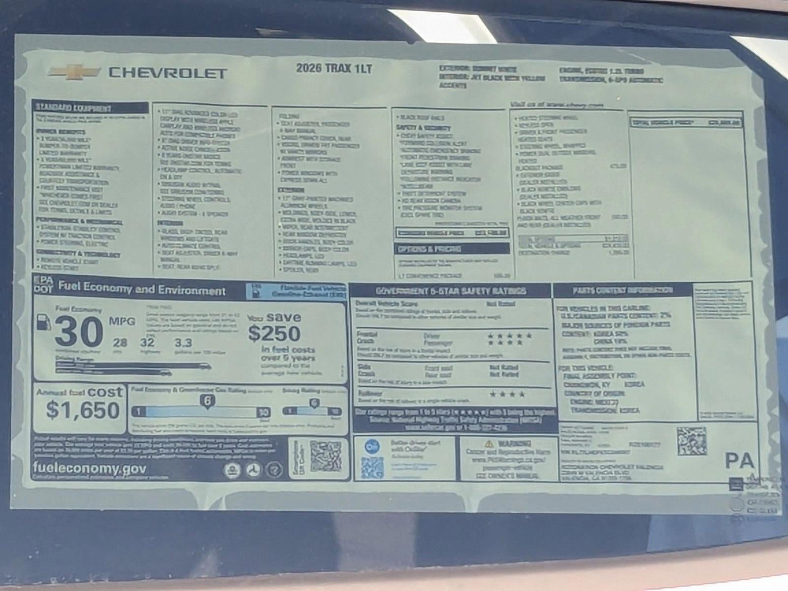 2026 Chevrolet Trax LT