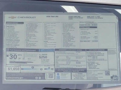 2026 Chevrolet Trax 2RS