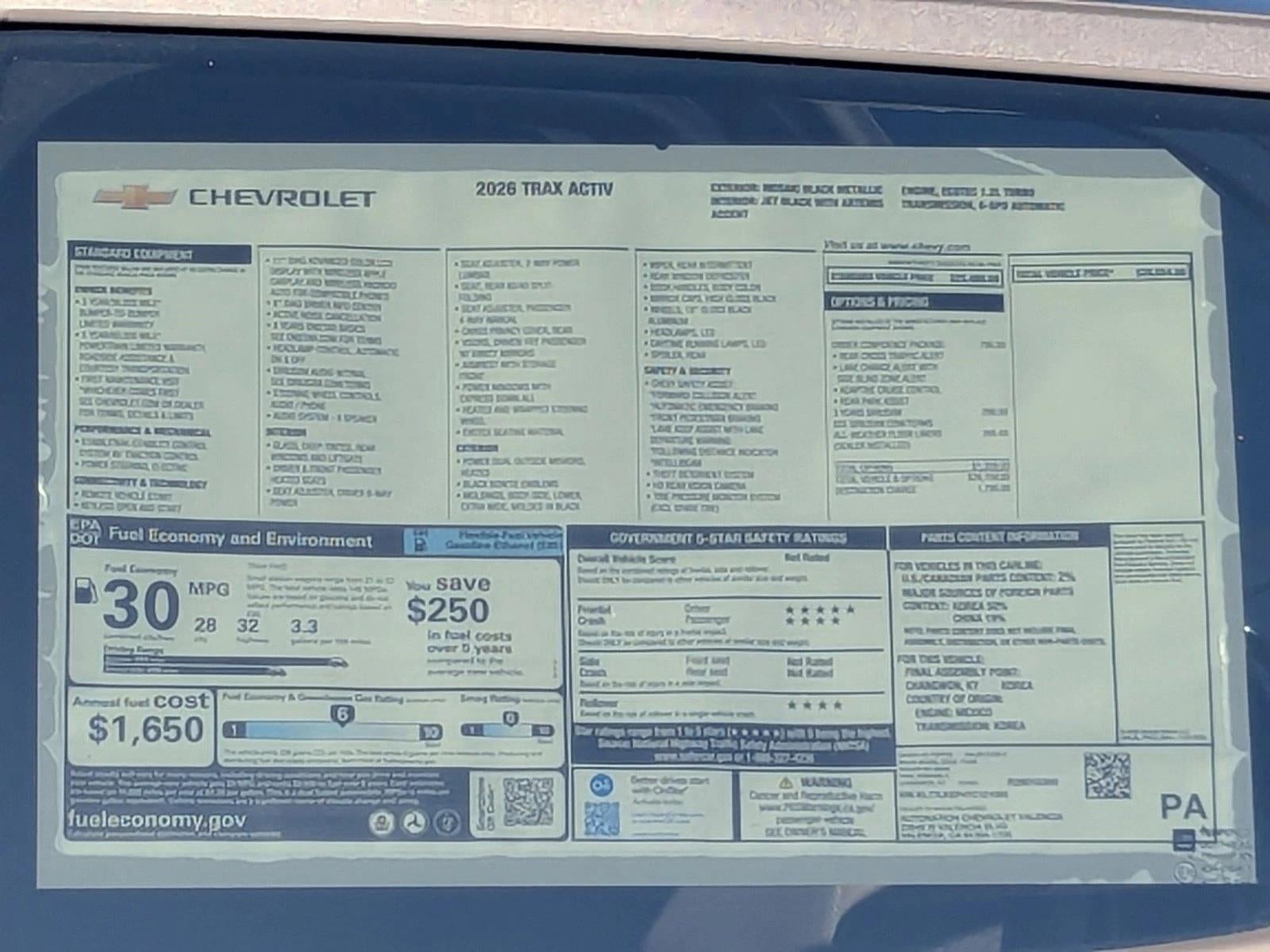 2026 Chevrolet Trax ACTIV