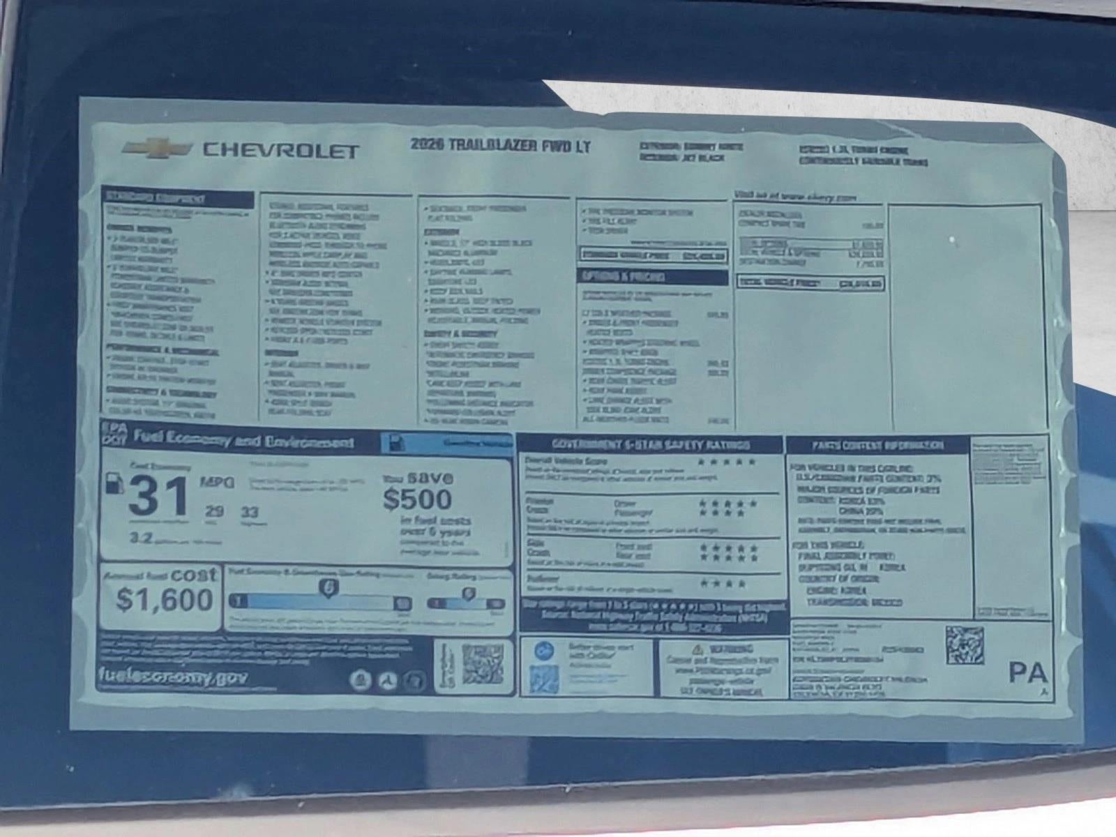 2026 Chevrolet Trailblazer LT