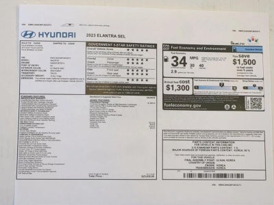 2023 Hyundai Elantra SEL