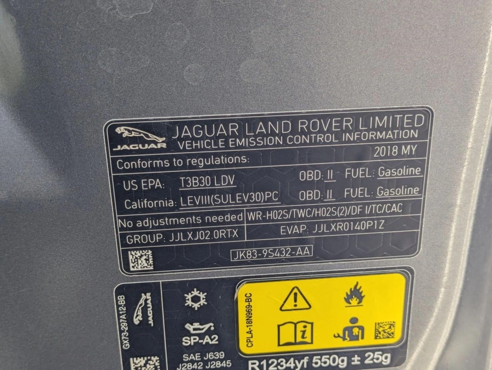 2018 Jaguar F-PACE 25t Prestige