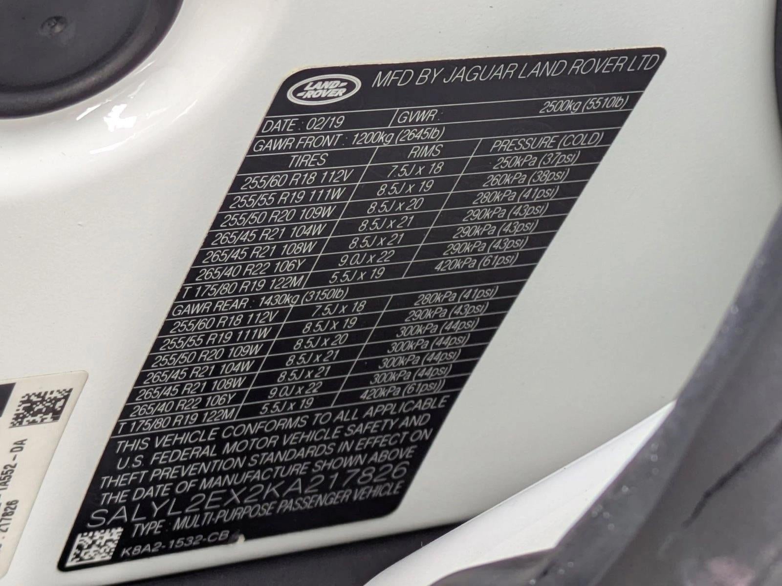 2019 Land Rover Range Rover Velar R-Dynamic SE