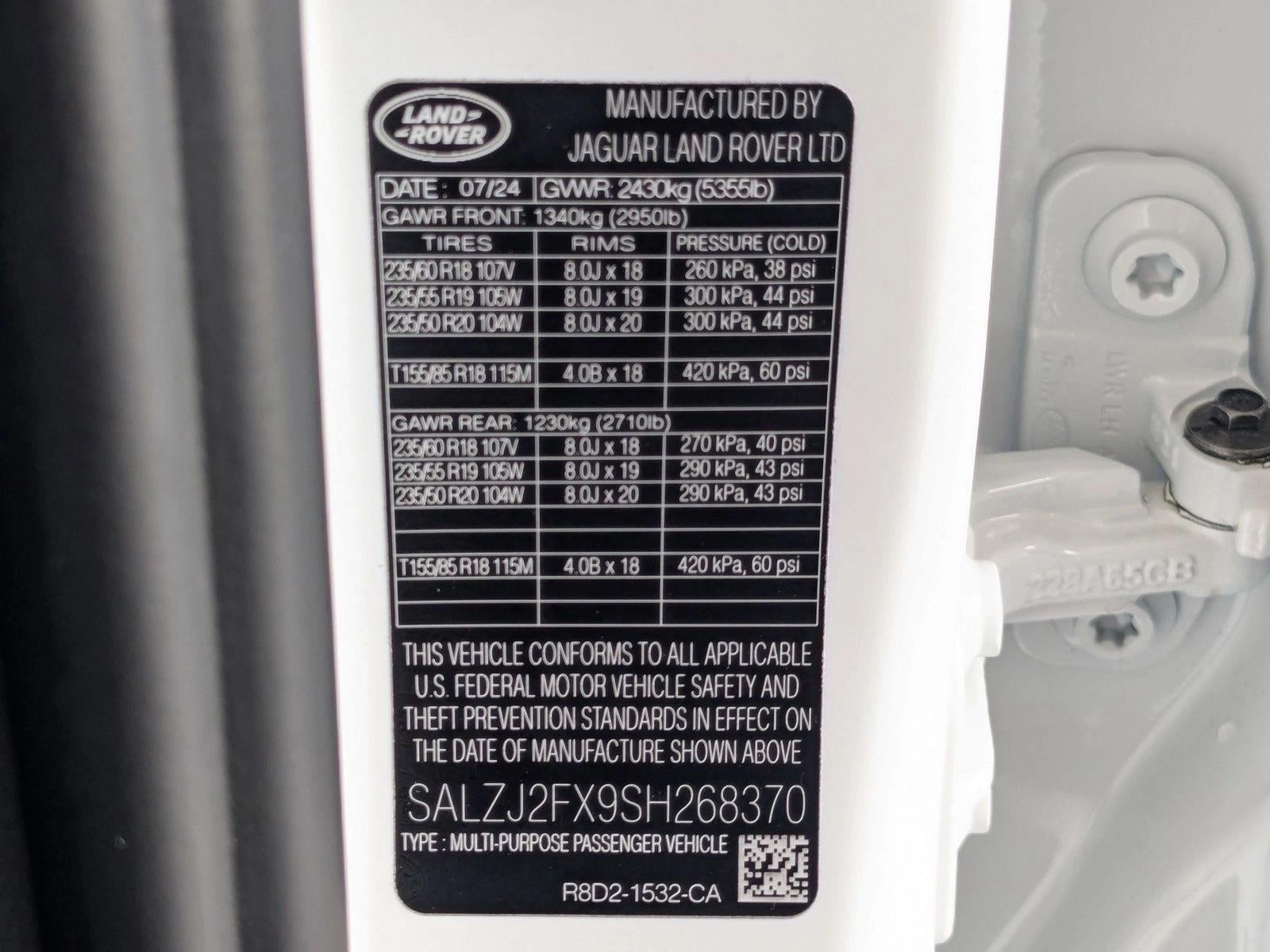 2025 Land Rover Range Rover Evoque Core S