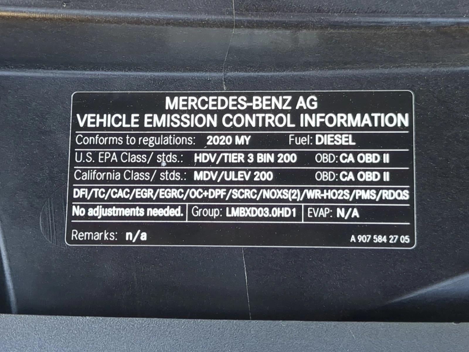2020 Mercedes-Benz Sprinter 2500 Base