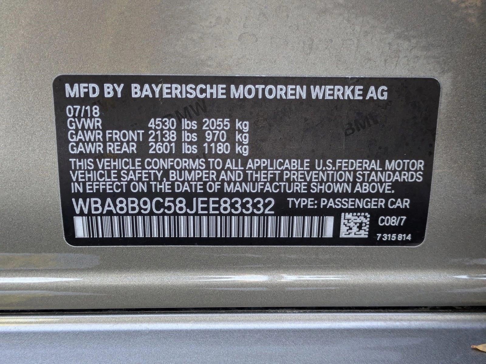 2018 BMW 3 Series 330i