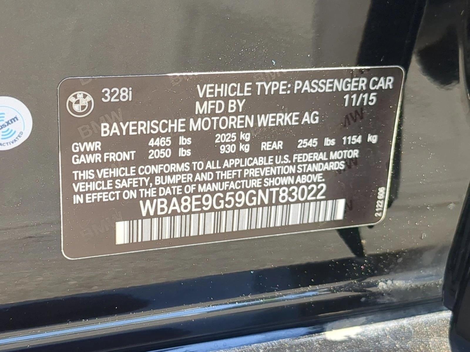 2016 BMW 328i 328i
