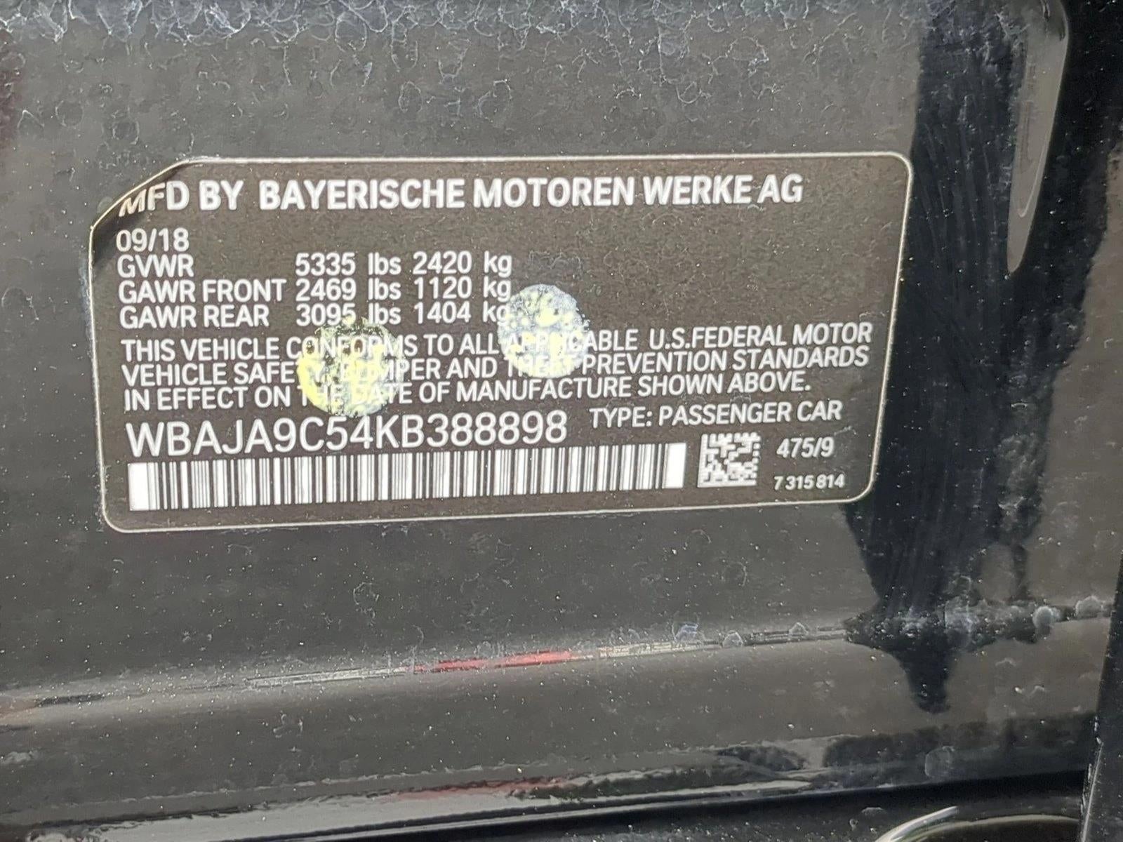 2019 BMW 530e iPerformance