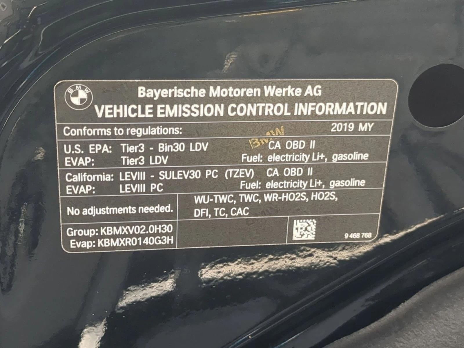 2019 BMW 530e iPerformance
