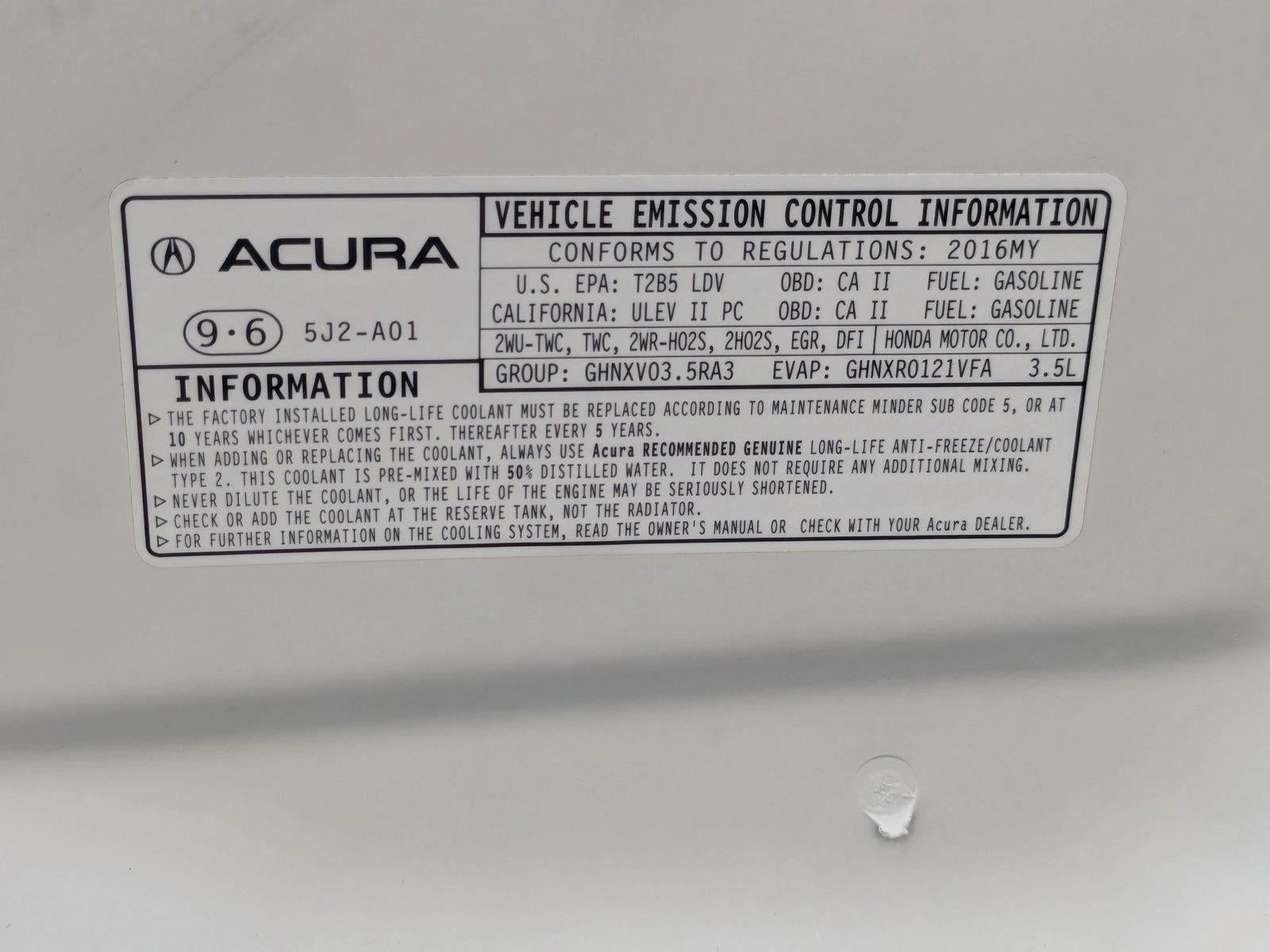 2016 Acura TLX FWD V6 Tech