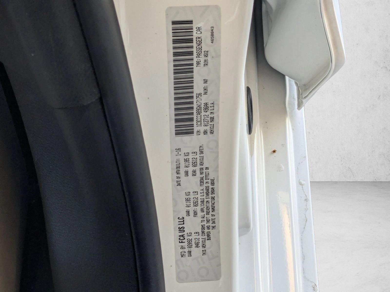 2016 Chrysler 200 4dr Sdn Limited FWD