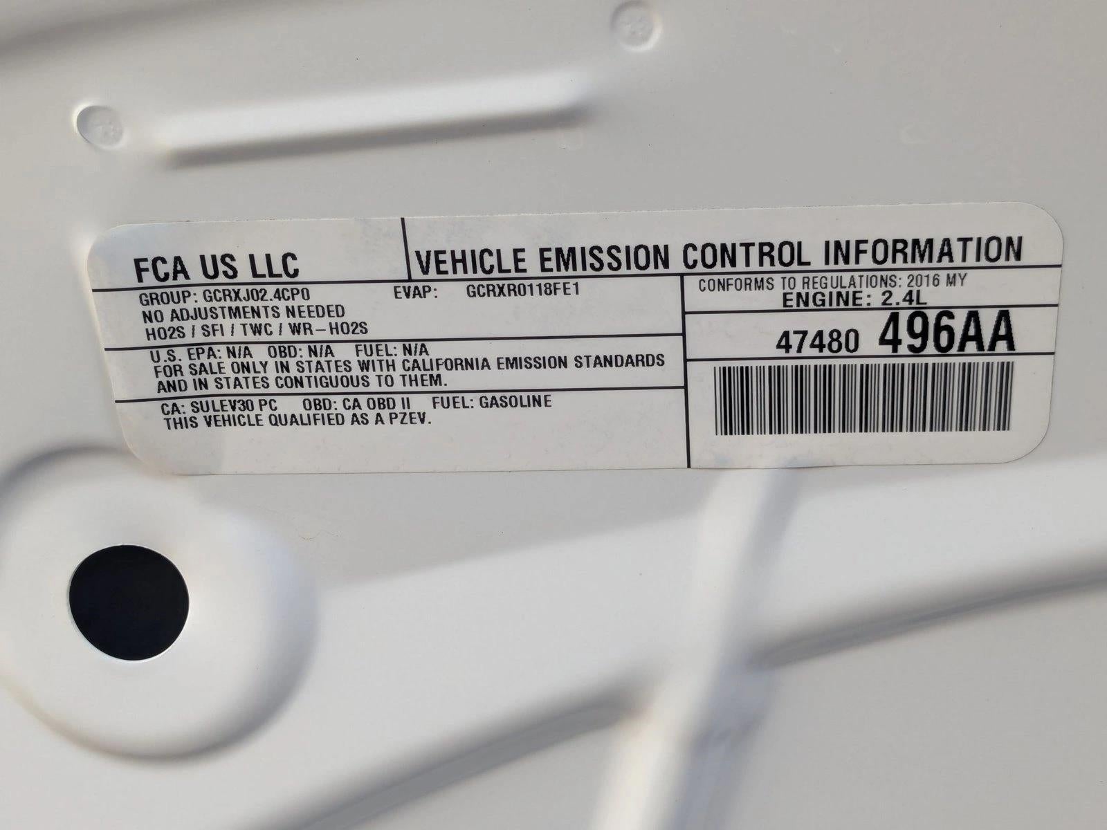 2016 Chrysler 200 4dr Sdn Limited FWD