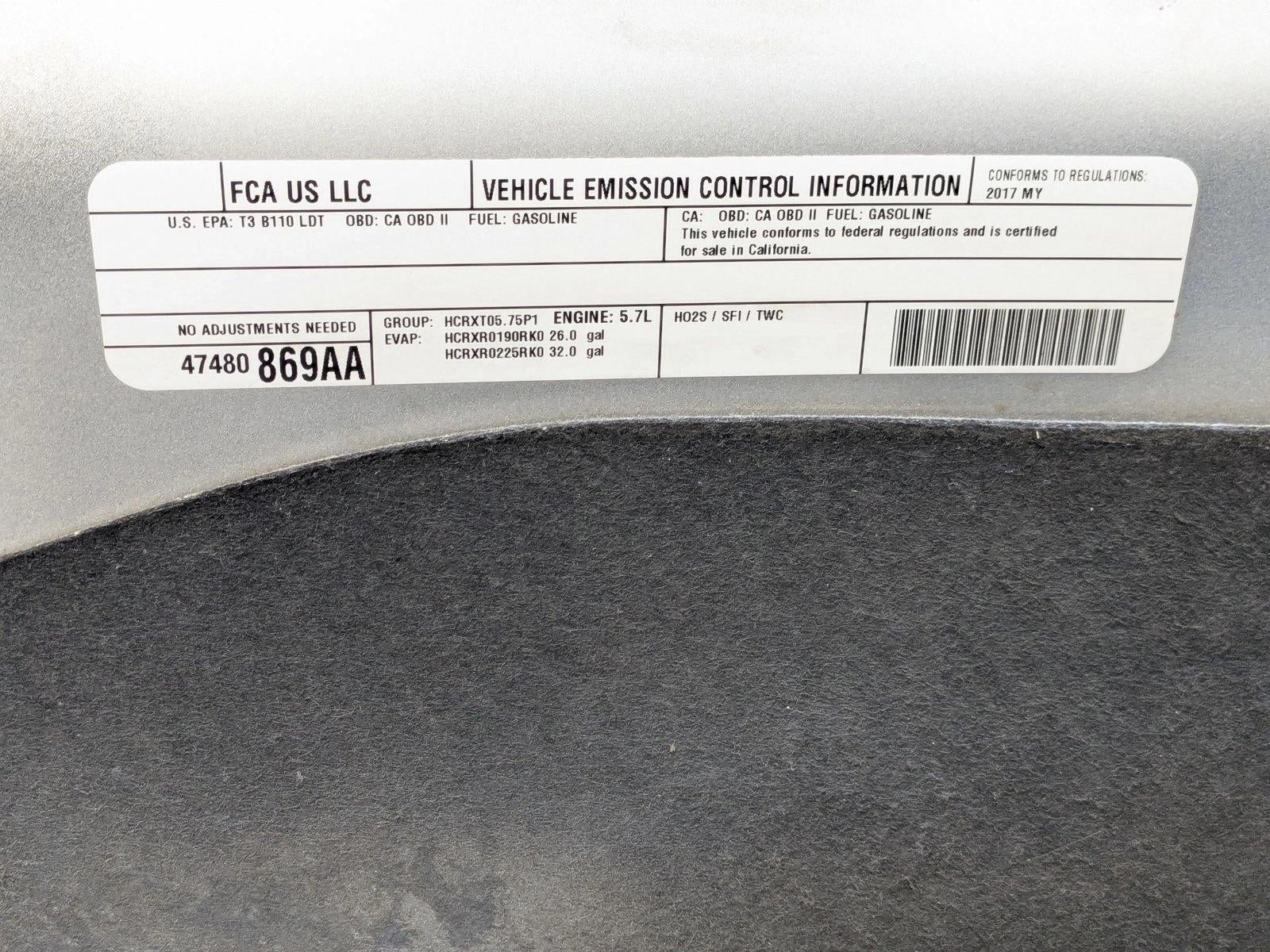 2017 RAM 1500 Rebel 4x4 Crew Cab 5'7" Box