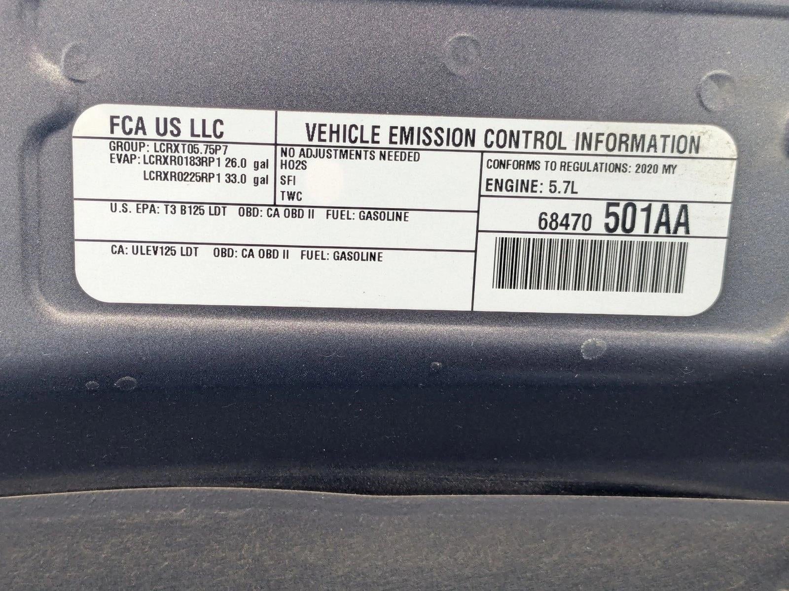 2020 RAM 1500 Laramie 4x2 Crew Cab 5'7" Box