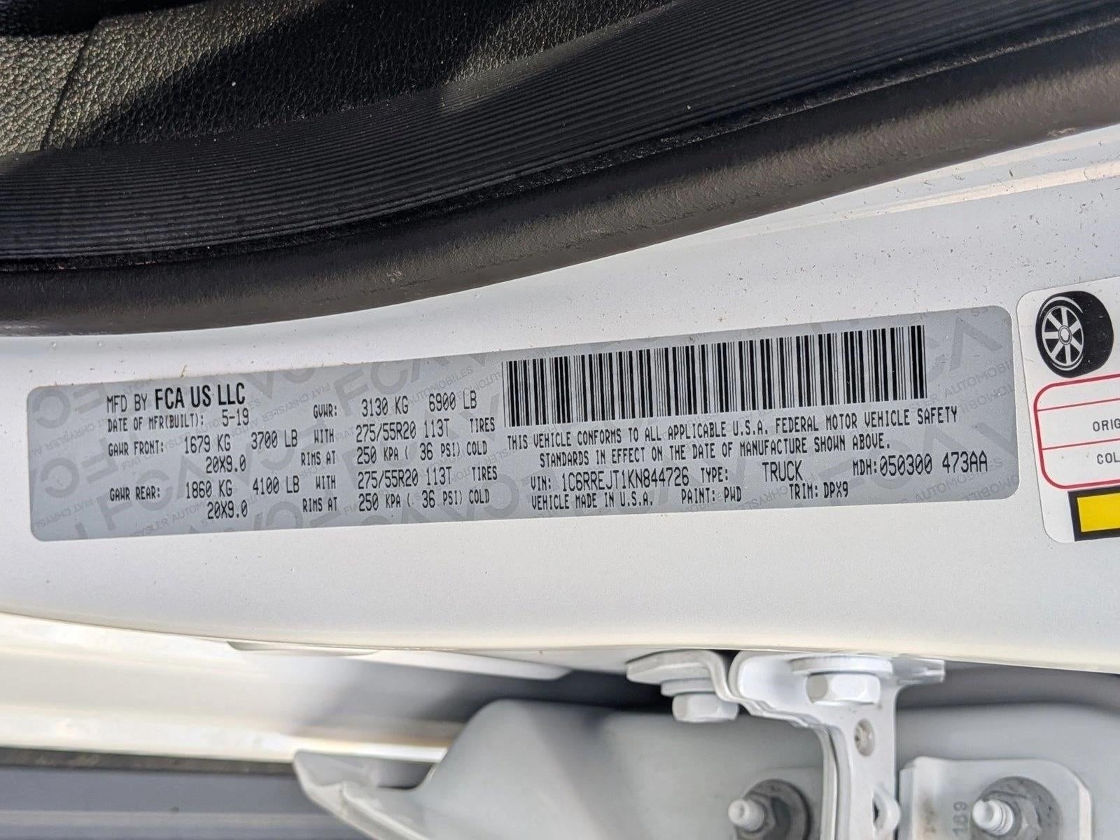 2019 RAM 1500 Laramie 4x2 Crew Cab 5'7" Box