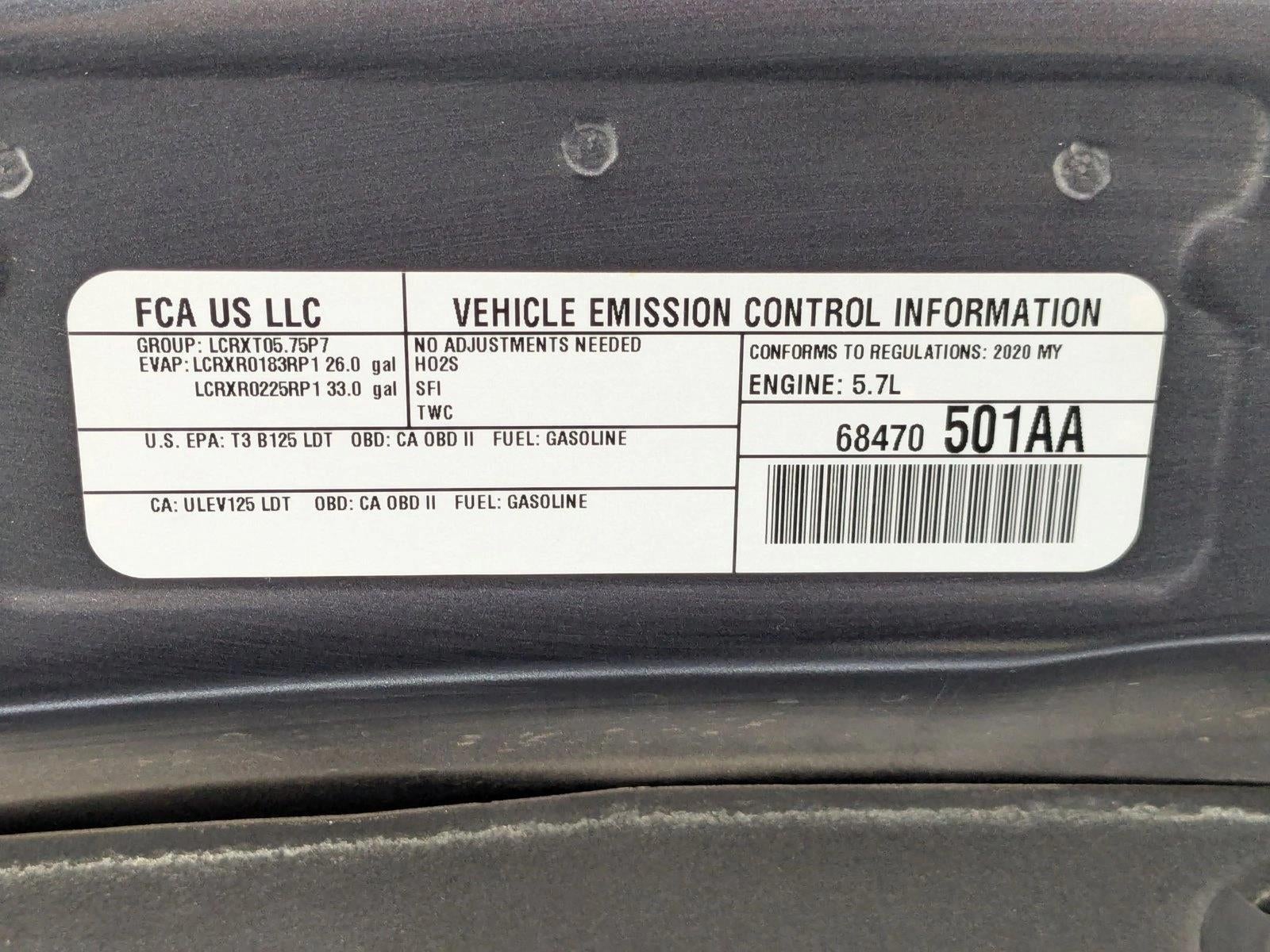 2020 RAM 1500 Laramie 4x2 Crew Cab 5'7" Box