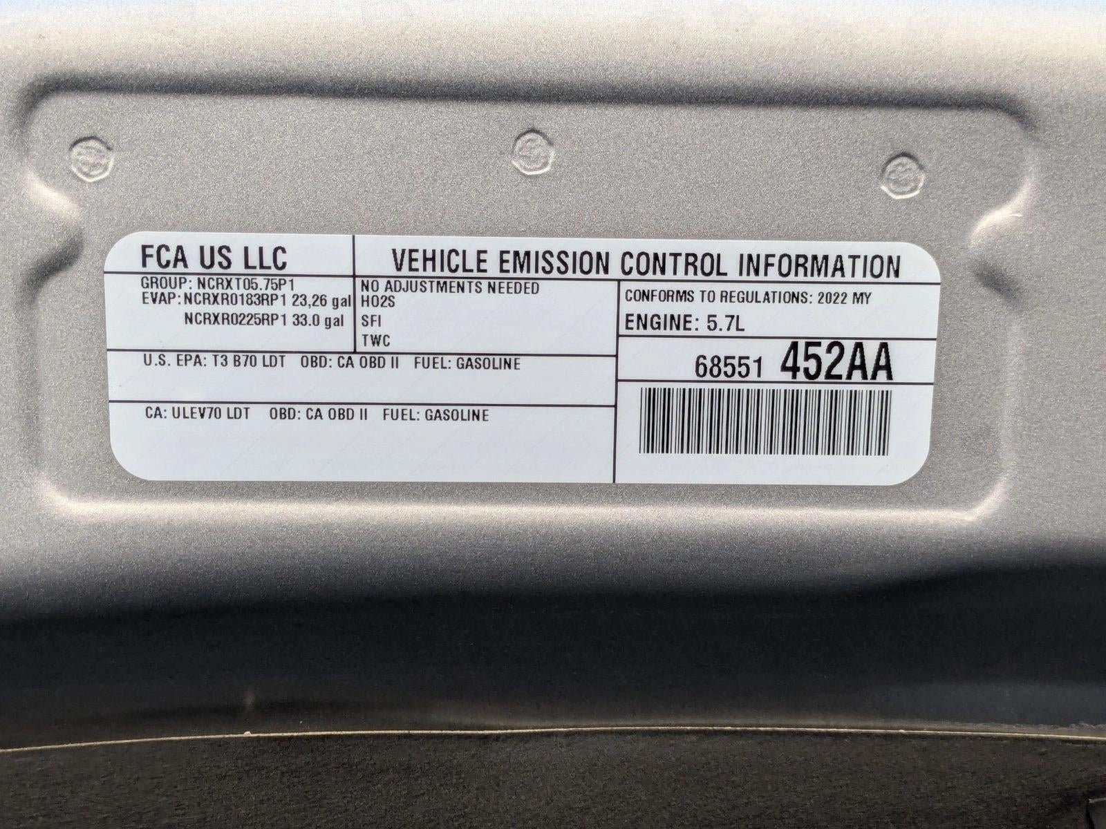 2022 RAM 1500 Rebel 4x4 Crew Cab 5'7" Box