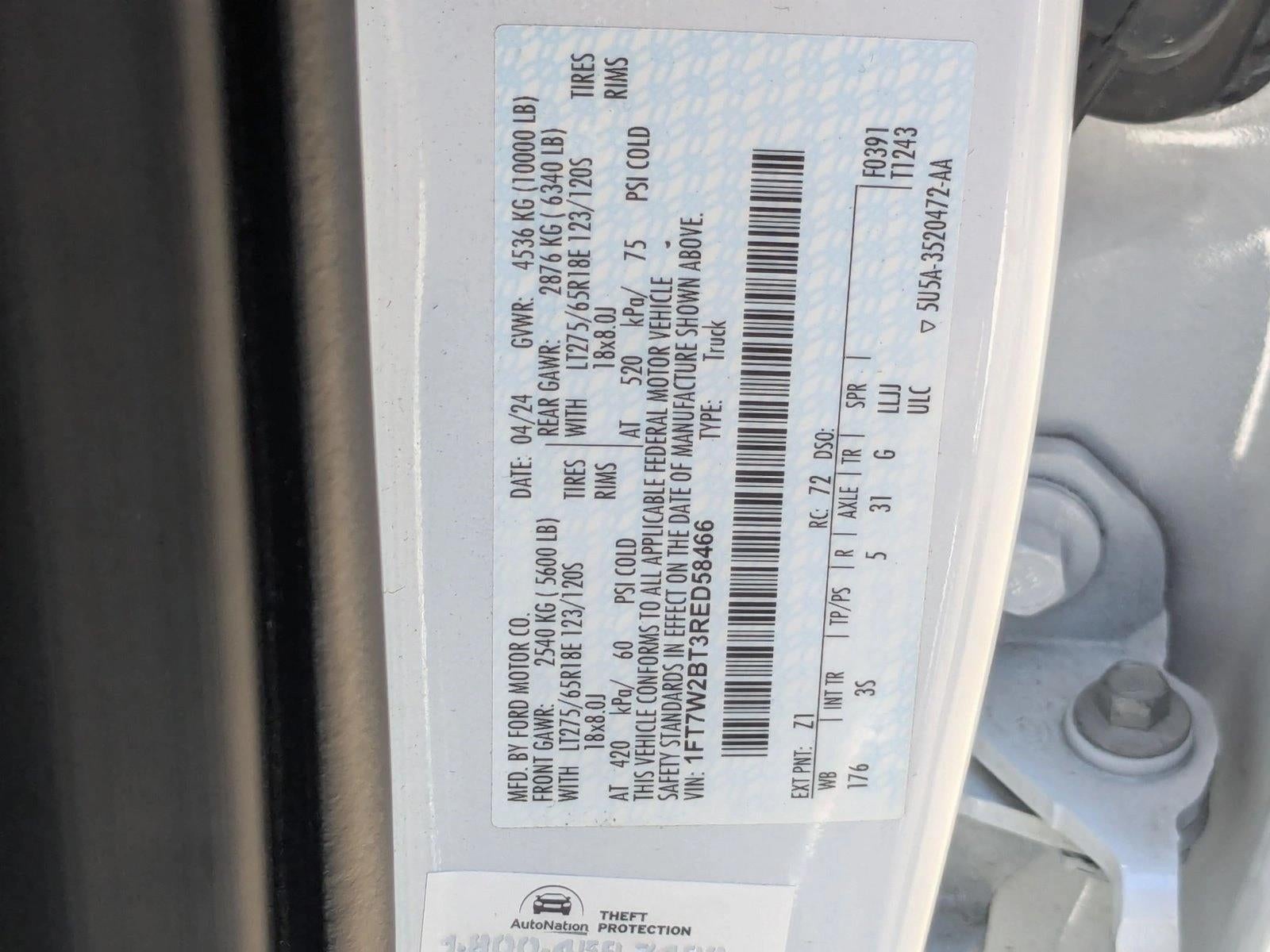 2024 Ford Super Duty F-250 SRW XLT 4WD Crew Cab 6.75' Box