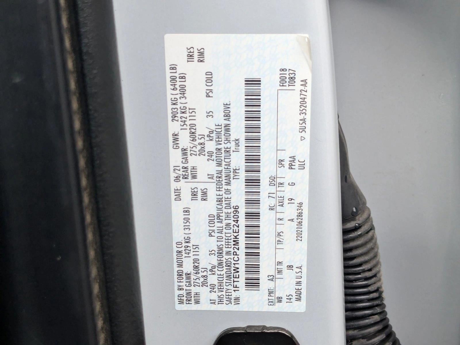2021 Ford F-150 XL 2WD SuperCrew 5.5' Box