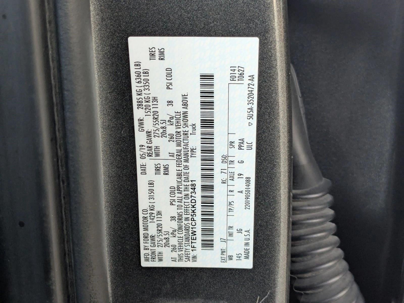 2019 Ford F-150 XL 2WD SuperCrew 5.5' Box