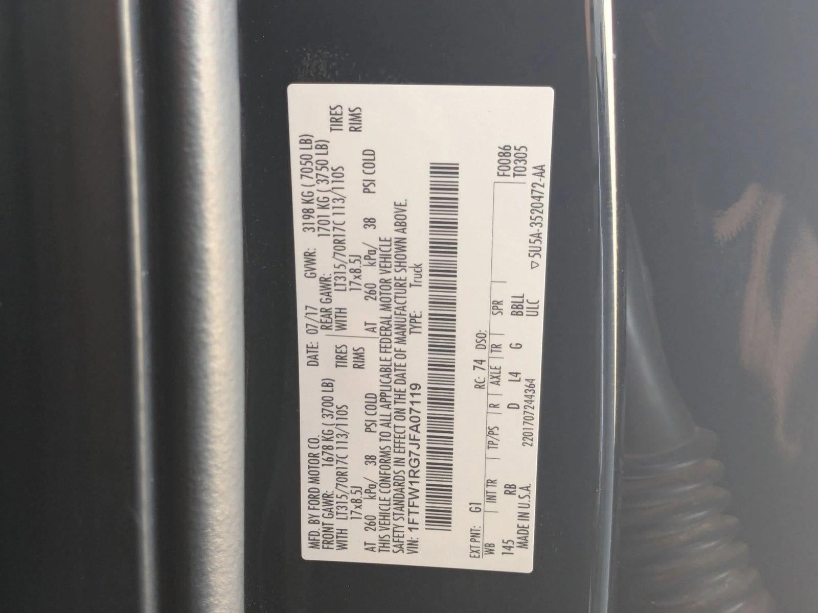 2018 Ford F-150 Raptor 4WD SuperCrew 5.5' Box