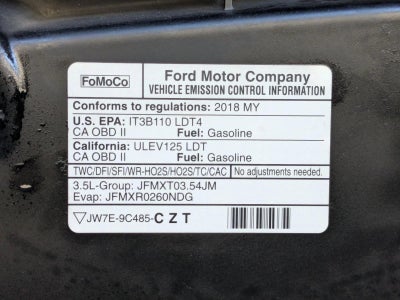 2018 Ford F-150 Raptor 4WD SuperCrew 5.5' Box