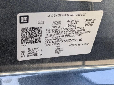 2021 GMC Sierra 1500 Crew Cab Short Box 4-Wheel Drive SLT