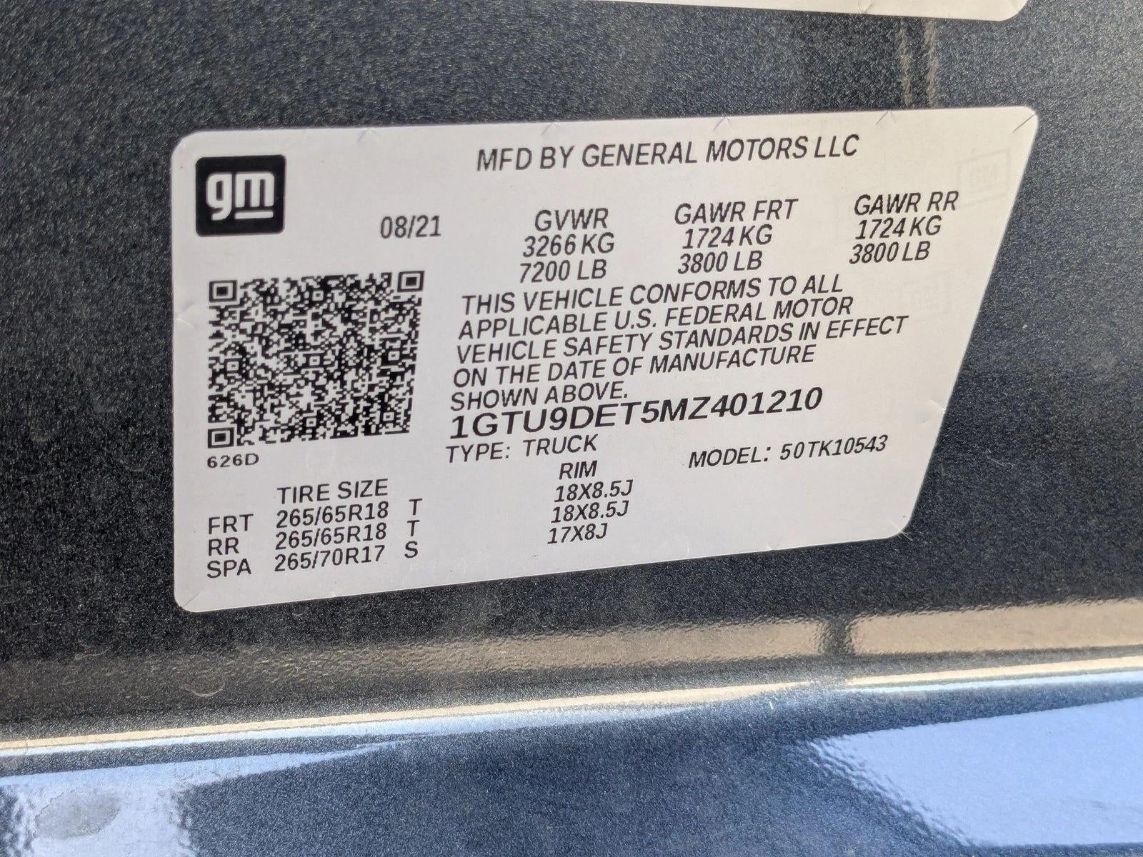 2021 GMC Sierra 1500 Crew Cab Short Box 4-Wheel Drive SLT