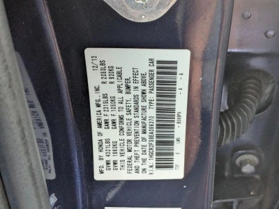 2014 Honda Accord Sedan Sport CVT PZEV