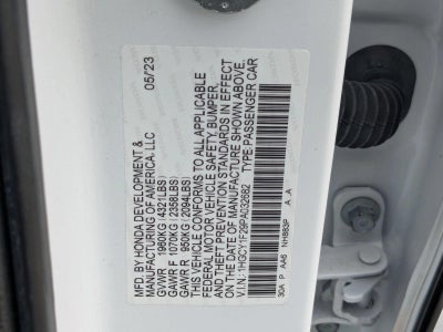 2023 Honda Accord Sedan LX CVT