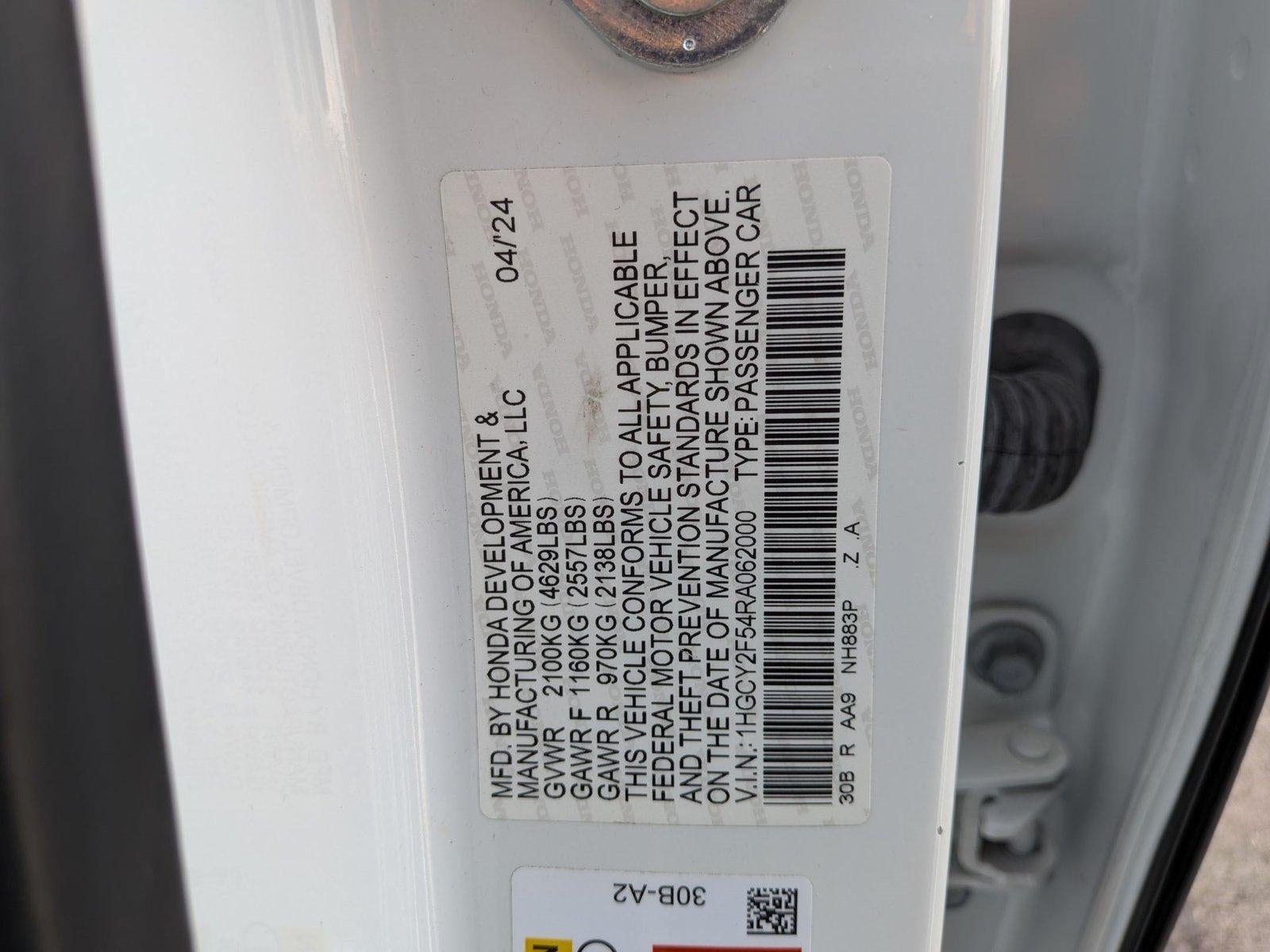 2024 Honda Accord Hybrid Sport Sedan