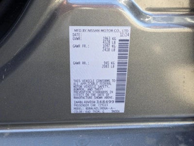 2025 Nissan Altima SV FWD