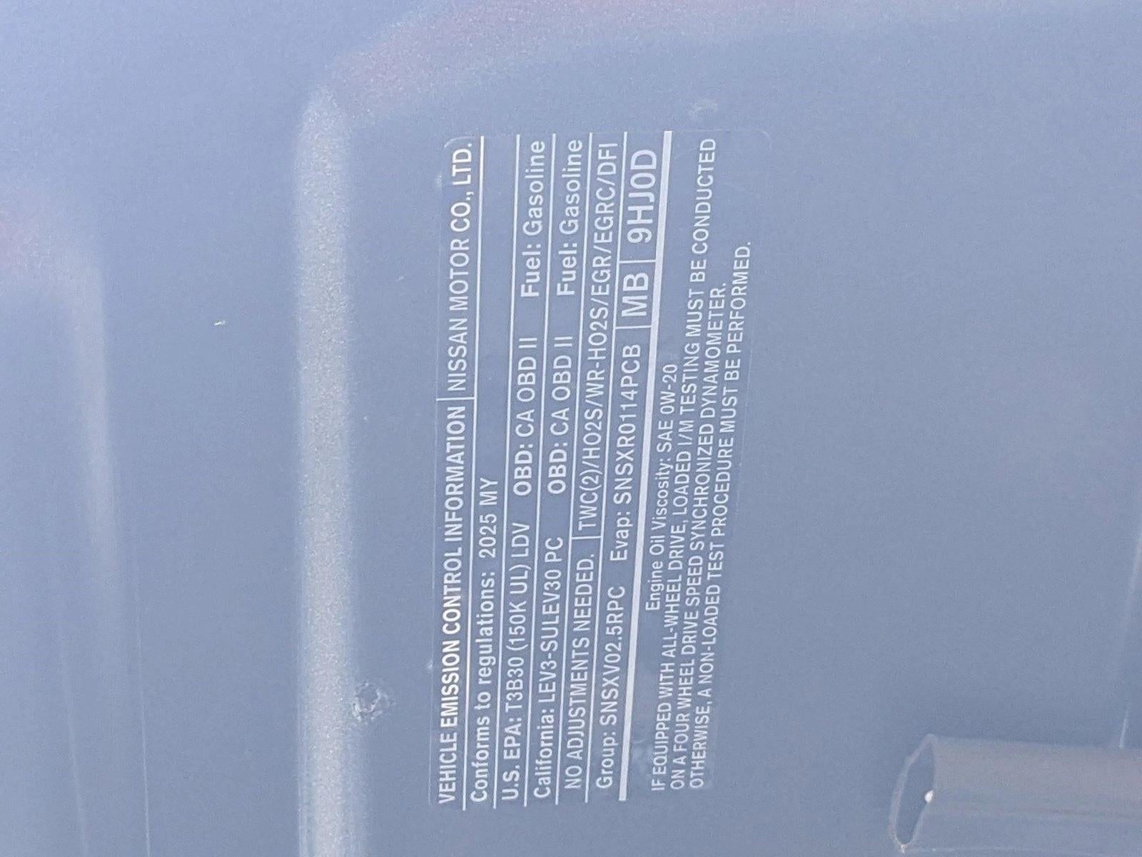 2025 Nissan Altima SV FWD