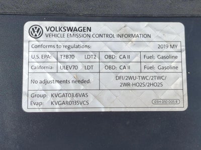 2019 Volkswagen Atlas 3.6L V6 SE w/Technology 4MOTION