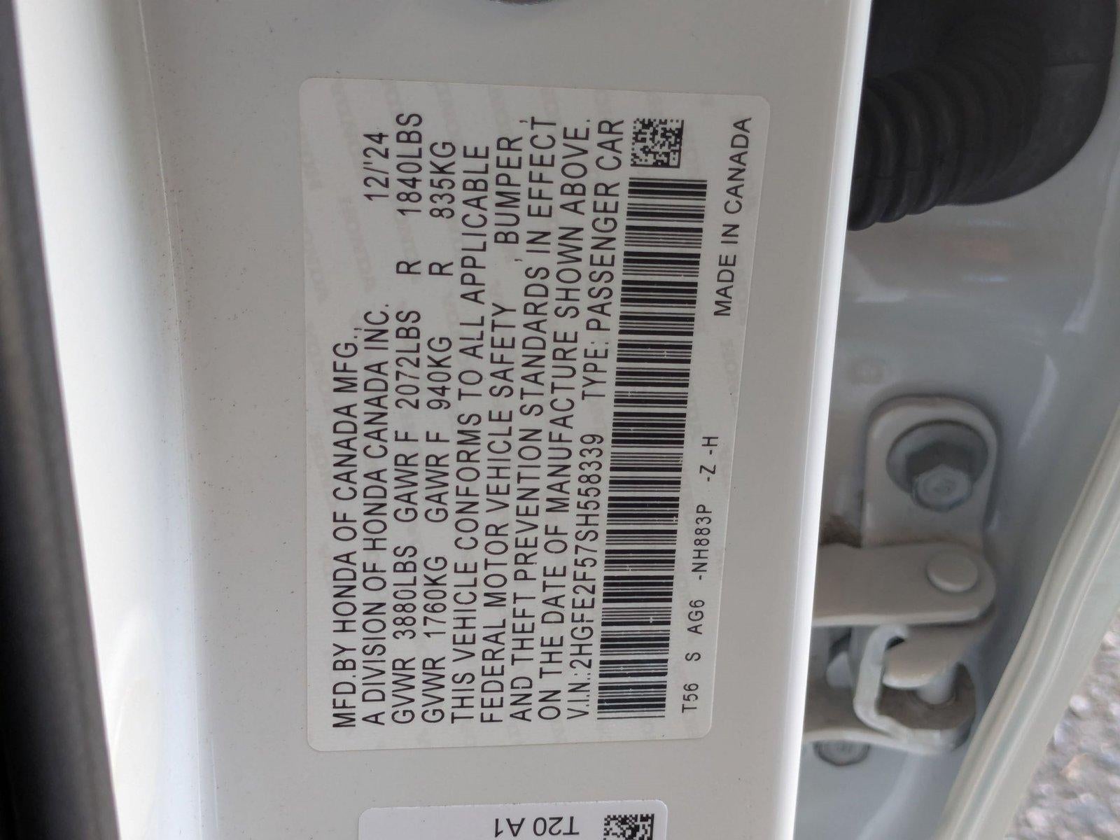 2025 Honda Civic Sedan Sport CVT
