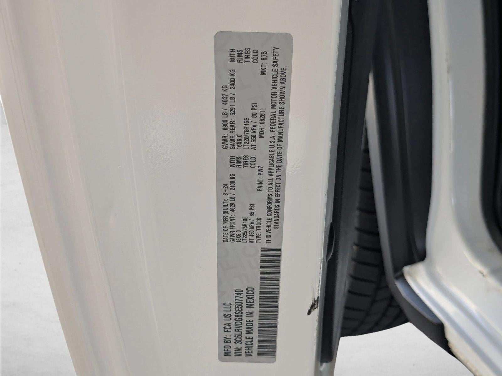 2025 RAM ProMaster Cargo Van Tradesman 2500 High Roof 159" WB