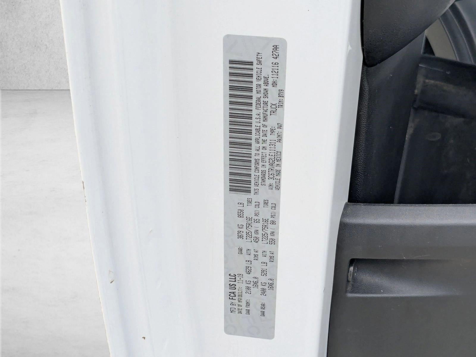 2020 RAM ProMaster Cargo Van 1500 Low Roof 136" WB