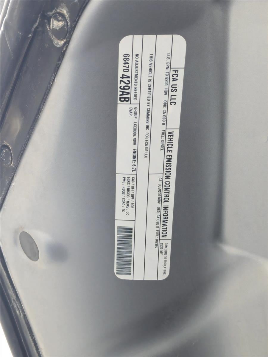 2020 RAM 2500 Laramie 4x4 Mega Cab 6'4" Box