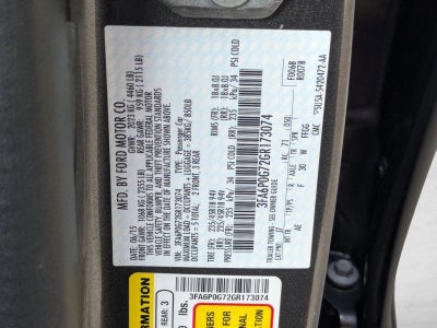 2016 Ford Fusion 4dr Sdn S FWD