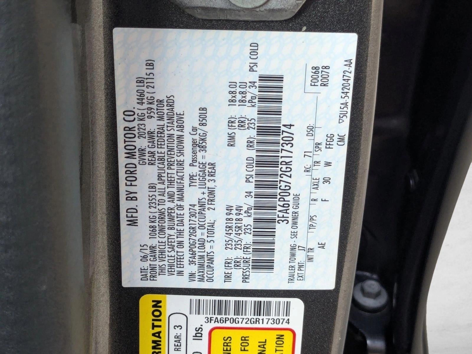 2016 Ford Fusion 4dr Sdn S FWD