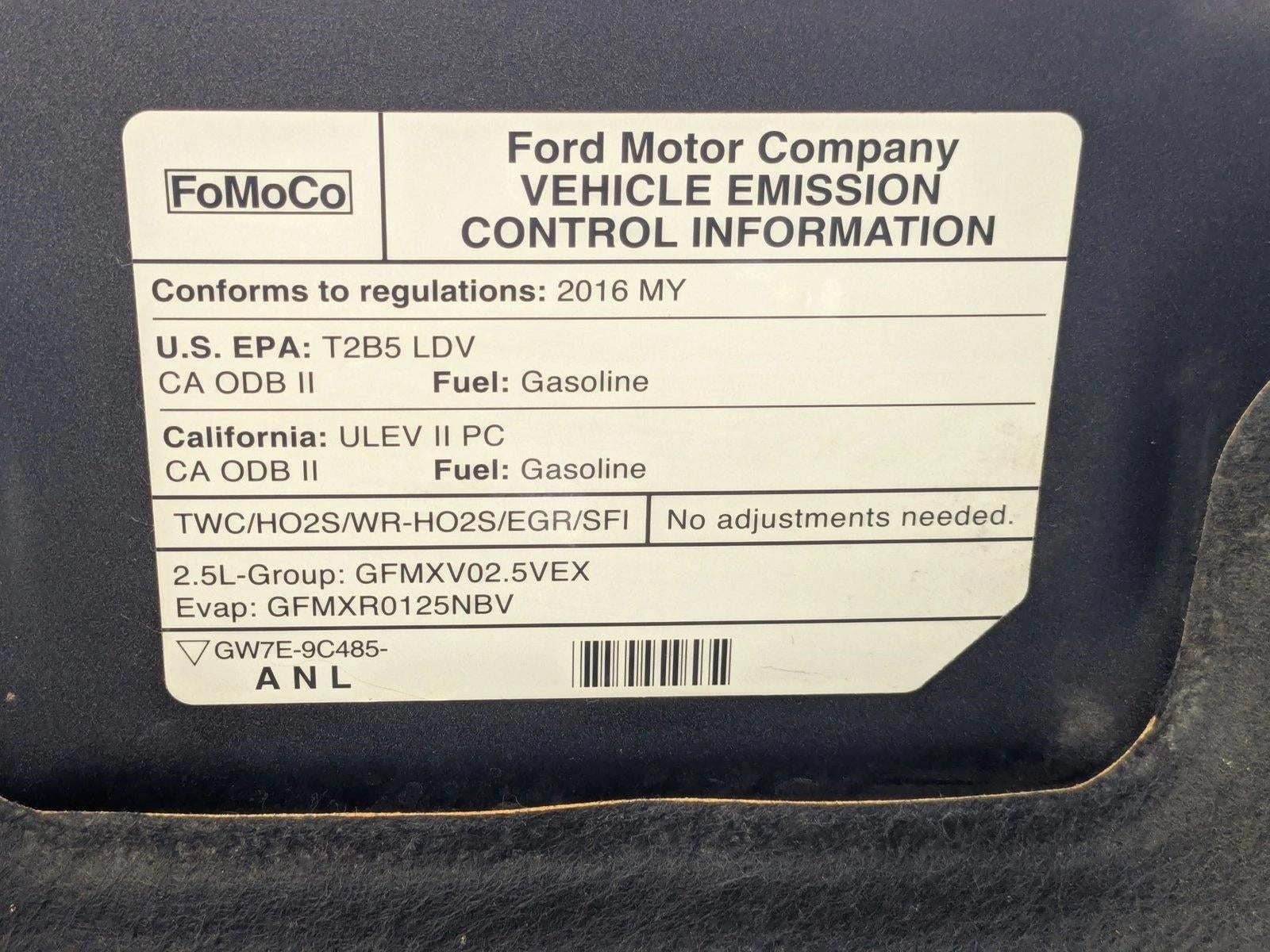 2016 Ford Fusion 4dr Sdn S FWD