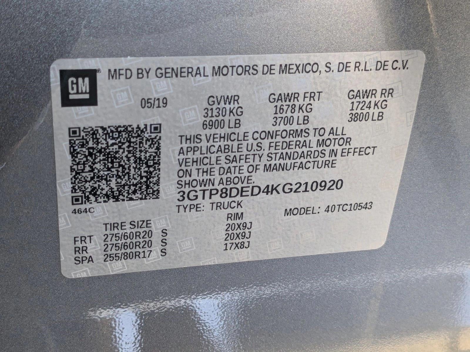 2019 GMC Sierra 1500 Crew Cab Short Box 2-Wheel Drive SLT