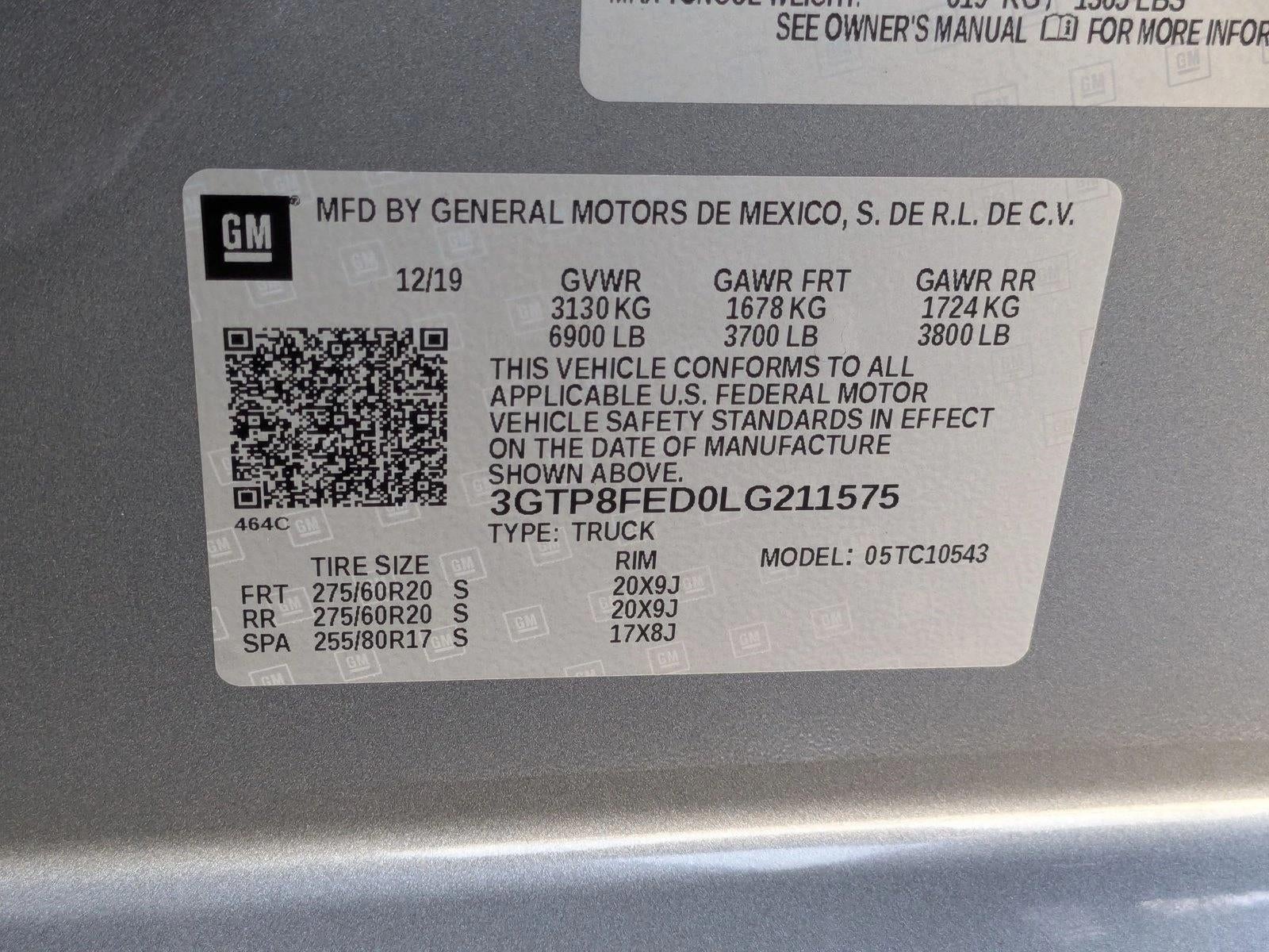 2020 GMC Sierra 1500 Crew Cab Short Box 2-Wheel Drive Denali