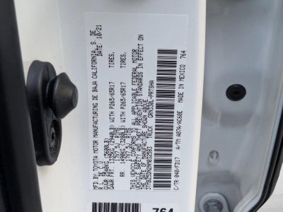 2022 Toyota Tacoma 2WD 2WD TRD Sport Double Cab 6' Bed V6 AT (Natl)