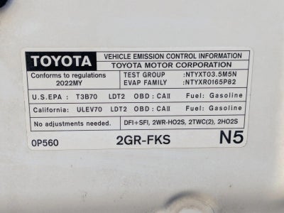 2022 Toyota Tacoma 2WD 2WD TRD Sport Double Cab 6' Bed V6 AT (Natl)