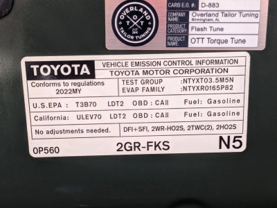 2022 Toyota Tacoma 4WD 4WD TRD Off Road Double Cab 6' Bed V6 AT (Natl)