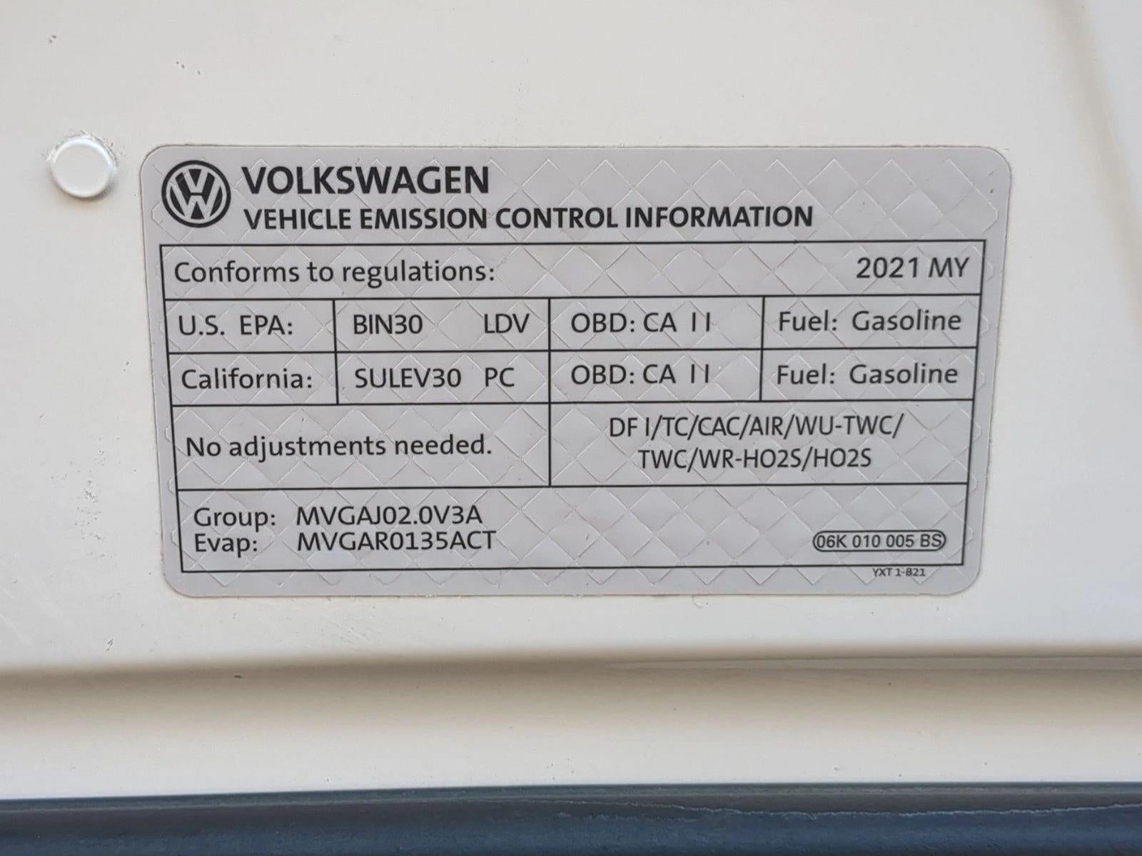 2021 Volkswagen Tiguan 2.0T SEL FWD