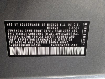 2021 Volkswagen Jetta R-Line Manual