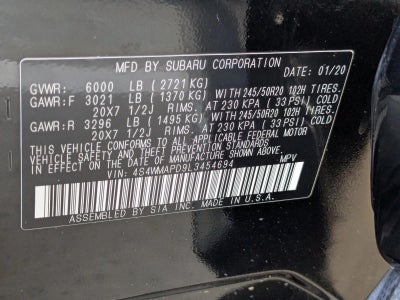 2020 Subaru Ascent Limited 7-Passenger