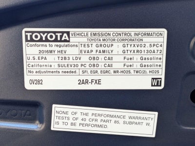 2016 Toyota Avalon Hybrid 4dr Sdn XLE Premium (Natl)